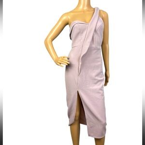 ASOS One-Shoulder Lavender Body Con Dress Size 4 NWT